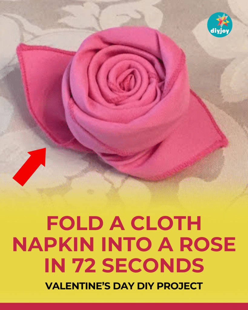 How to Fold a Cloth Napkin Into a Rose in 72 Seconds