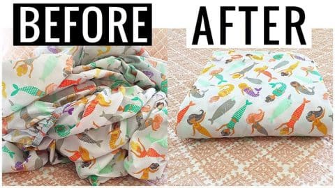 How to Fold a Fitted Sheet (Easy and Fast) | DIY Joy Projects and Crafts Ideas