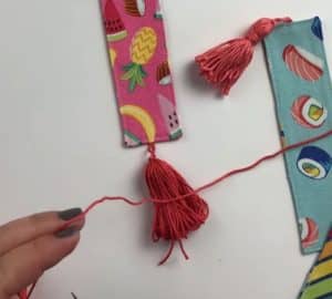 DIY Fabric Bookmark With Tassel - DIY Joy