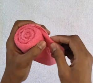 How to Make a Rose Using a Towel - DIY Joy