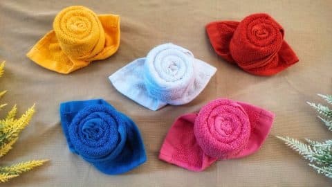 How to Make a Rose Using a Towel | DIY Joy Projects and Crafts Ideas