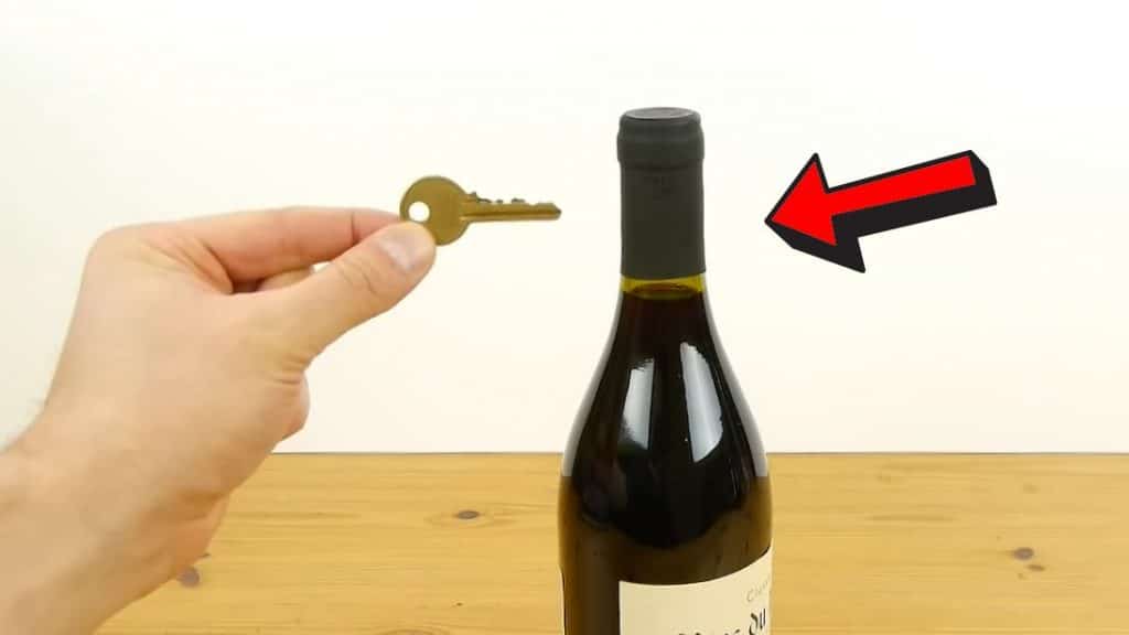 How to Open a Wine With a Key