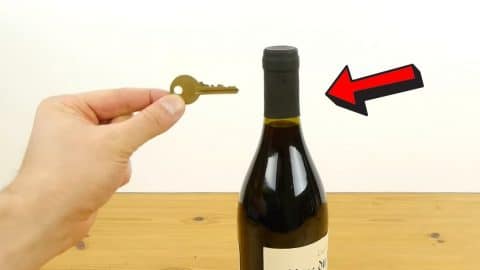 How to Open a Wine Bottle With a Key | DIY Joy Projects and Crafts Ideas