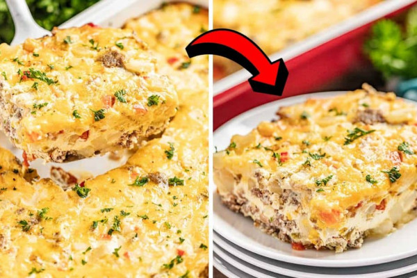 Loaded Hash Brown Breakfast Casserole Recipe
