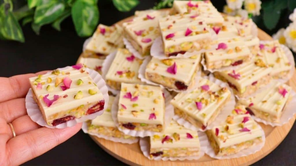 No-Bake White Chocolate Bars