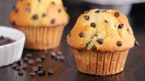 Bakery Style Chocolate Chip Muffin Recipe | DIY Joy Projects and Crafts Ideas