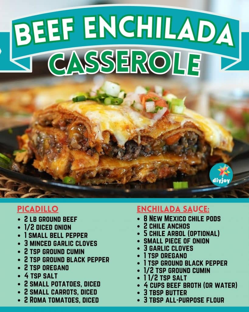 Cheesy Beef Enchilada Casserole Recipe