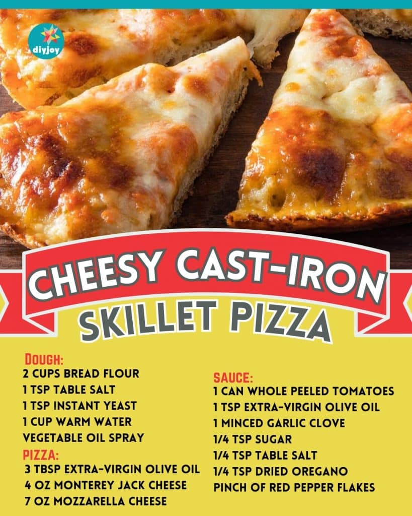 Cheesiest Cast-Iron Skillet Pizza Recipe