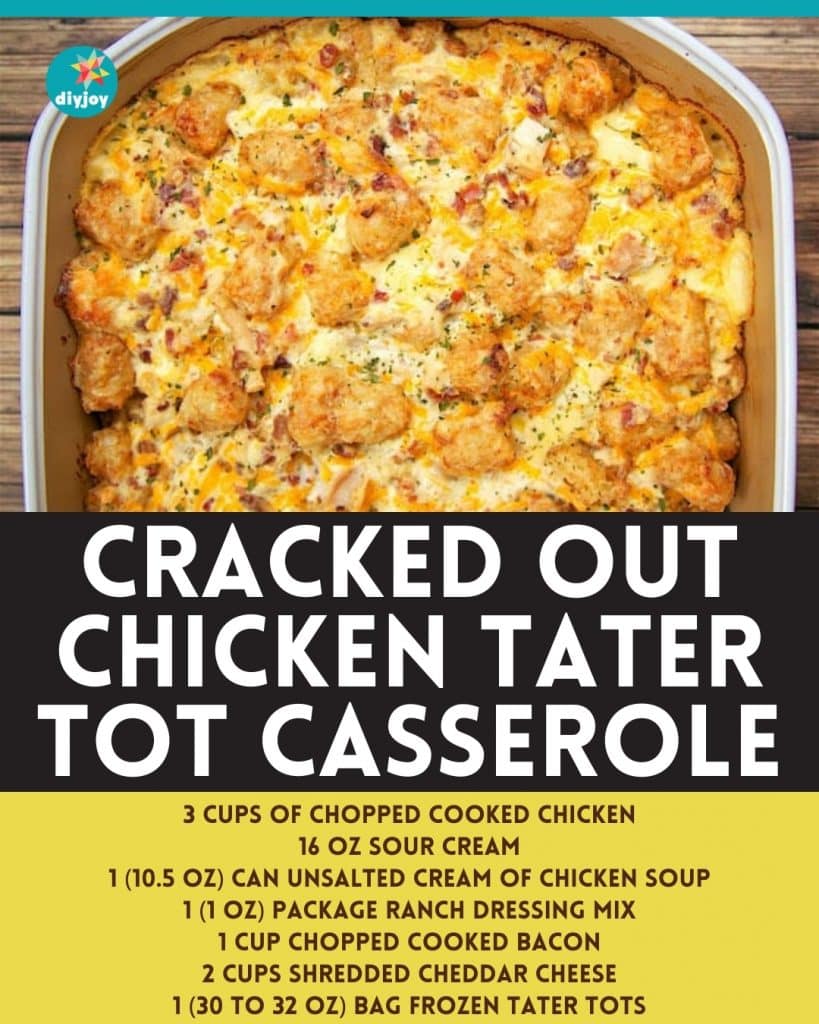 Cracked Out Chicken Tater Tot Casserole