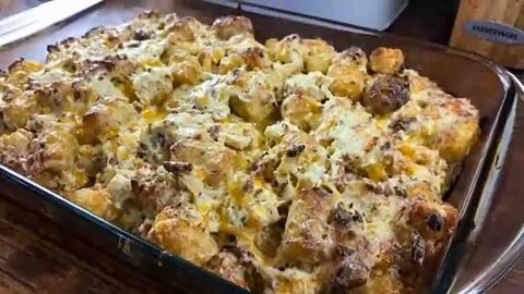 Cracked Out Chicken Tater Tot Casserole | DIY Joy Projects and Crafts Ideas
