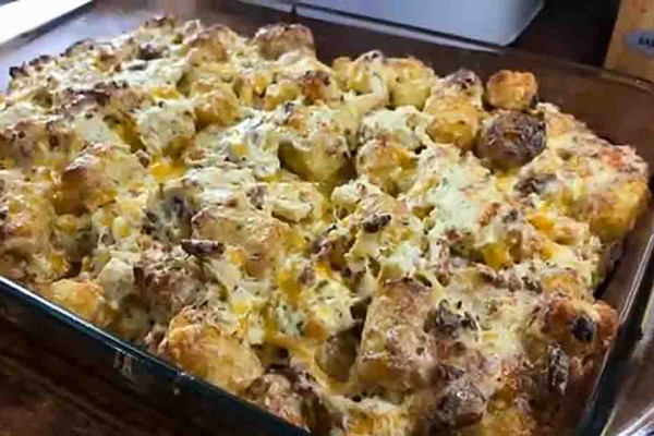 Cracked Out Chicken Tater Tot Casserole