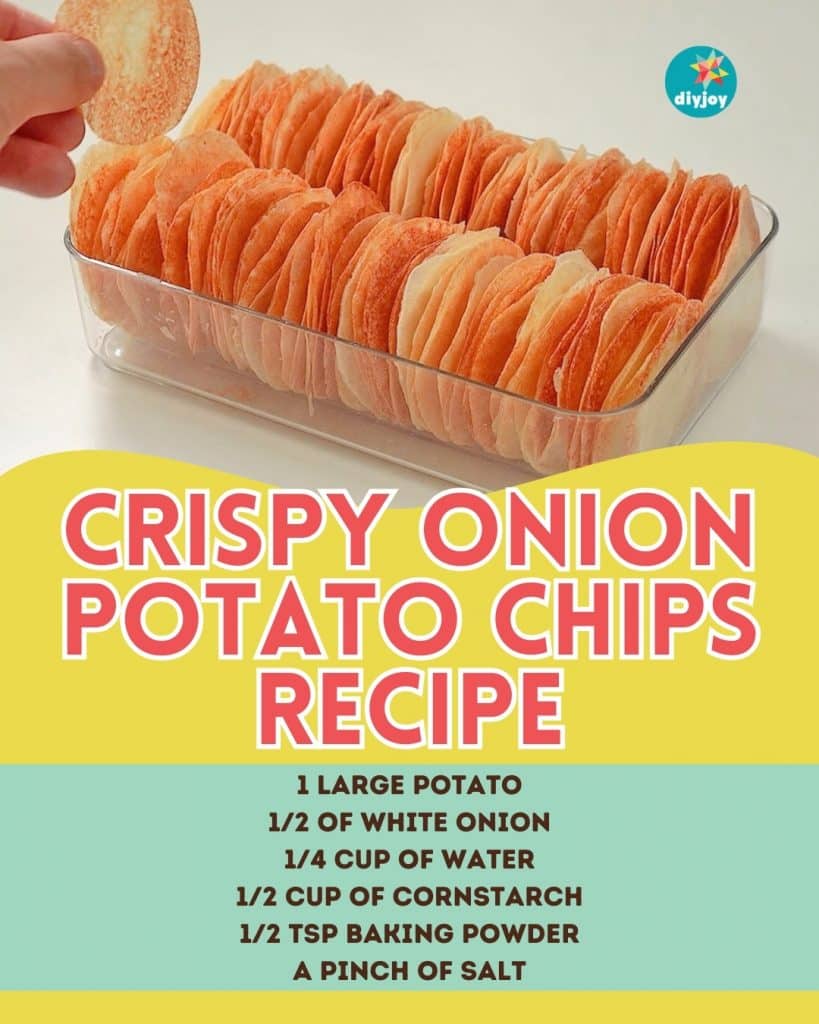 Crispy Onion Potato Chips Recipe