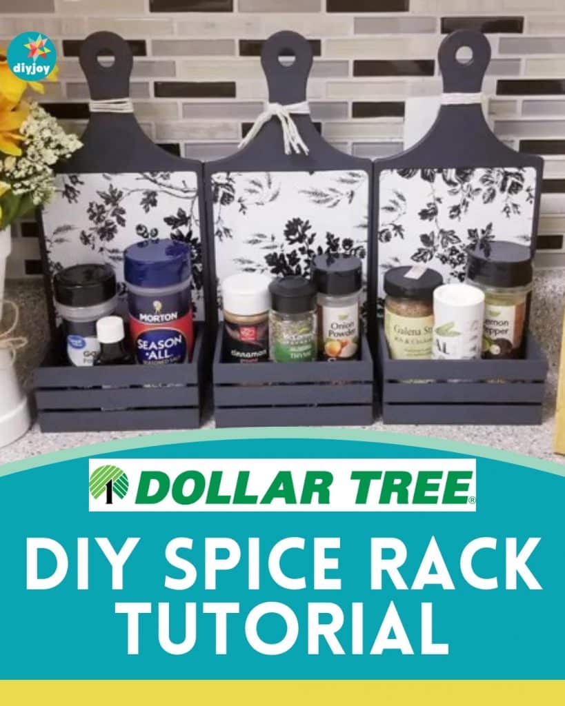 DIY Dollar Tree Spice Rack Tutorial