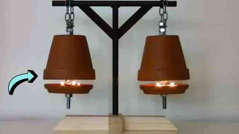 DIY Hanging Flower Pot Heater for Winter | DIY Joy Projects and Crafts Ideas