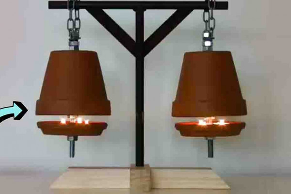 DIY Hanging Flower Pot Heater for Winter