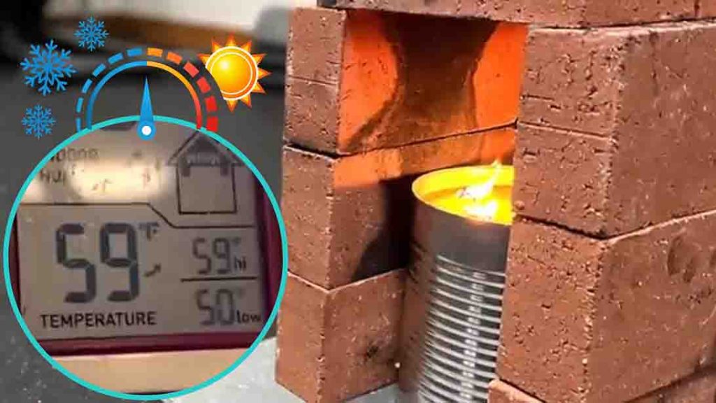 DIY Winter Power Outage Room Heating