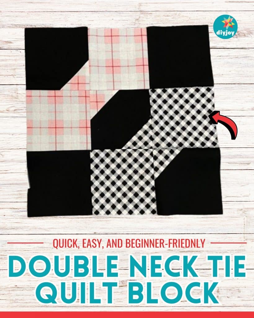Double Neck Tie Quilt Block Tutorial