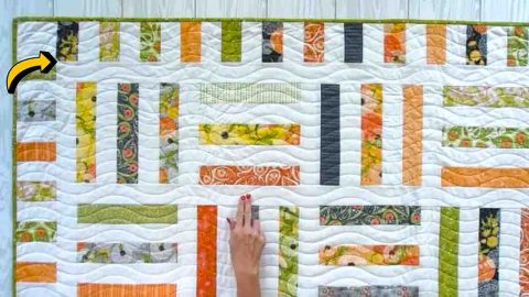 Jelly Roll Relish Shortcut Quilt Tutorial | DIY Joy Projects and Crafts Ideas