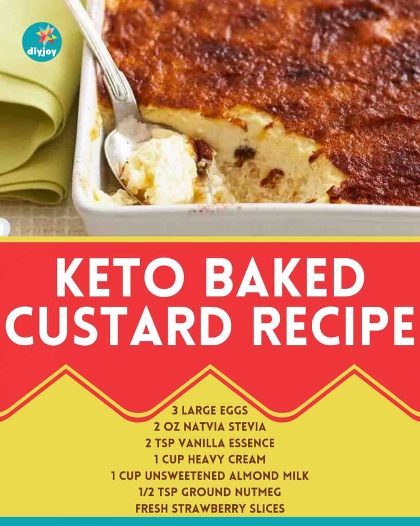 Keto Baked Custard Recipe