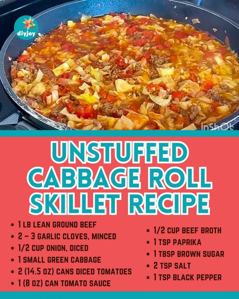 Unstuffed Cabbage Roll Skillet Recipe