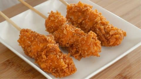 Best Crispy Fried Chicken Skewers | DIY Joy Projects and Crafts Ideas