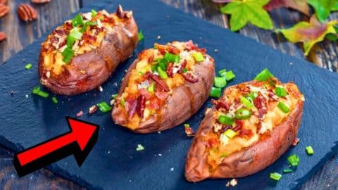 Cheesy Twice-Baked Sweet Potatoes Recipe | DIY Joy Projects and Crafts Ideas