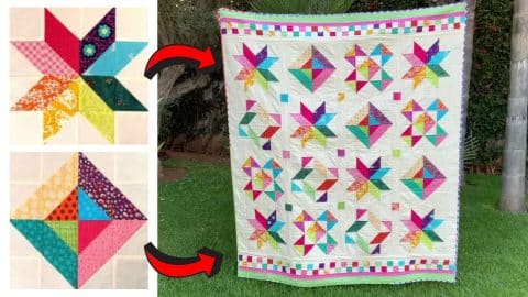 Easy 2-Block Rainbow Quilt Tutorial | DIY Joy Projects and Crafts Ideas