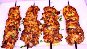 Easy Baked Chicken Thighs Skewers