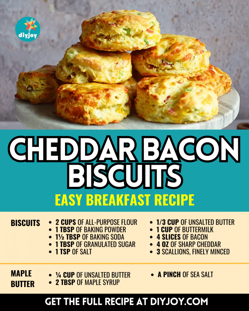 Easy Cheddar Bacon Biscuits Recipe