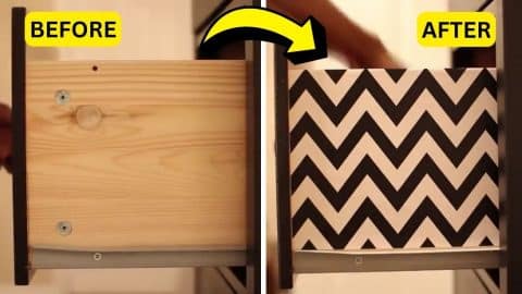 Easy DIY Patterned Drawer Makeover Tutorial | DIY Joy Projects and Crafts Ideas