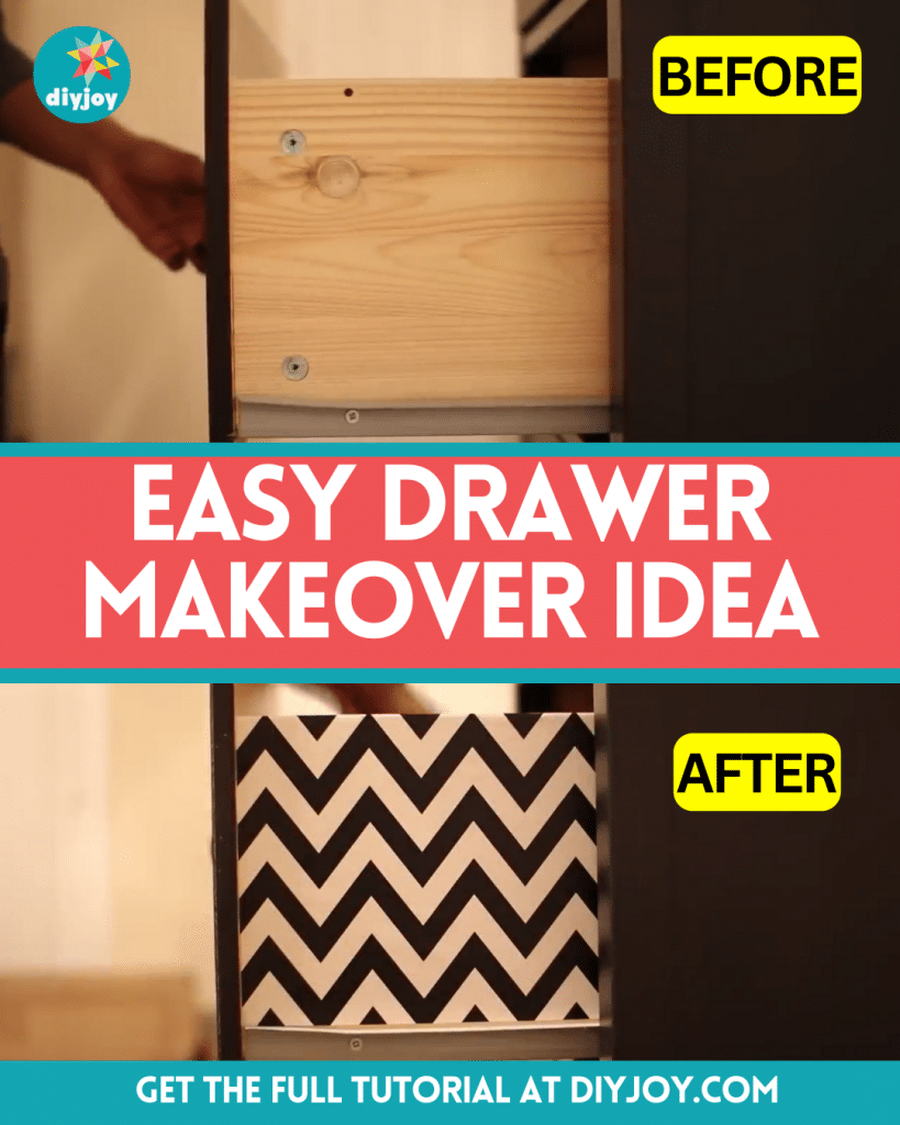 Easy DIY Patterned Drawer Makeover Tutorial