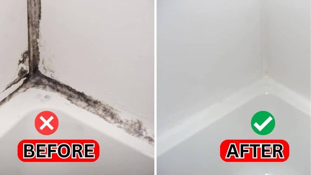 Easy Moldy Caulk Cleaning Hack