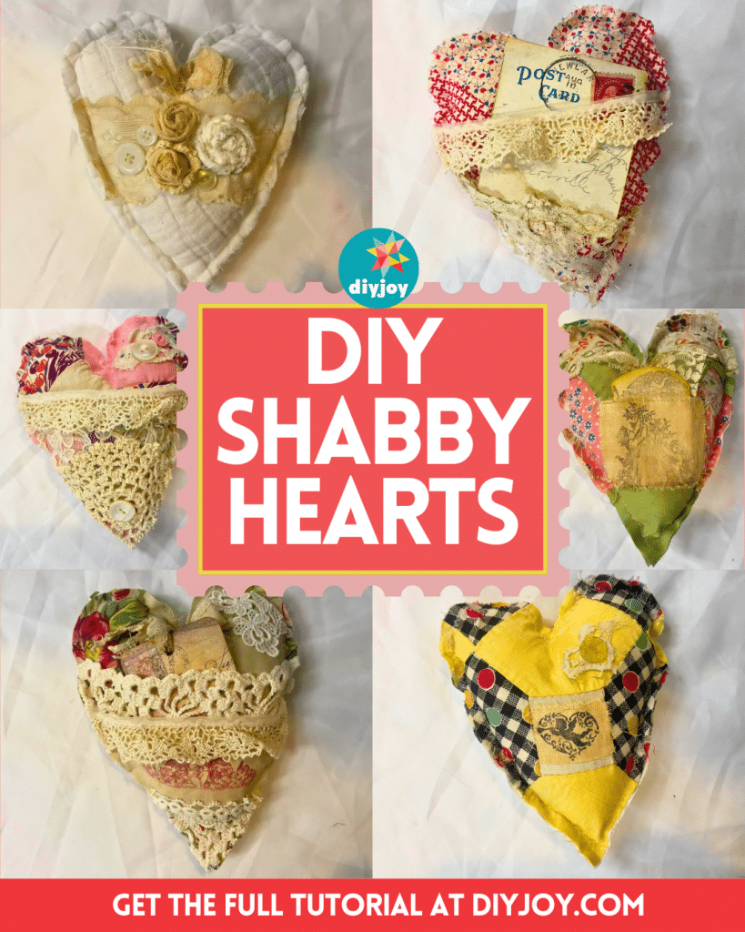 Easy To Make DIY Shabby Hearts   Easy To Make DIY Shabby Hearts 819x1024 