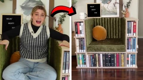 How to Build a DIY Bookshelf Chair | DIY Joy Projects and Crafts Ideas