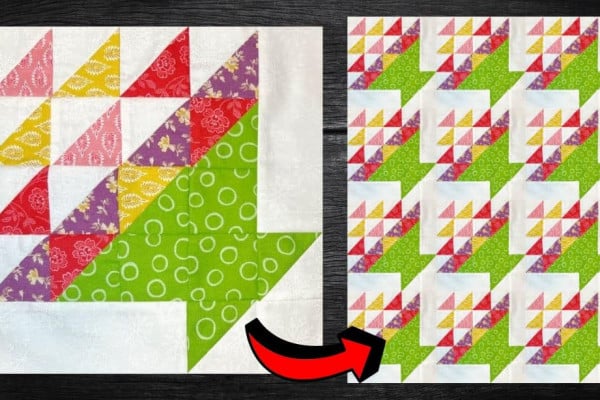 How to Make a Flower Basket Quilt Block
