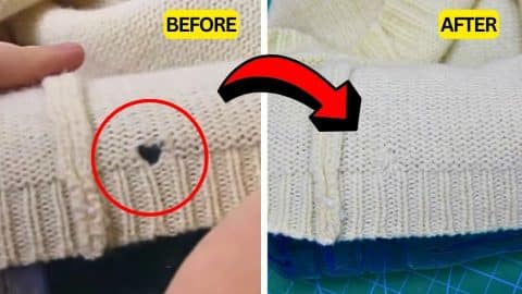 How to Repair a Hole in a Sweater | DIY Joy Projects and Crafts Ideas