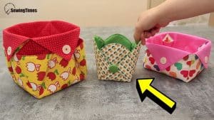 Simple DIY Fabric Basket Sewing Tutorial