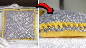 Simple No-Sew DIY Braided Pillowcase Tutorial