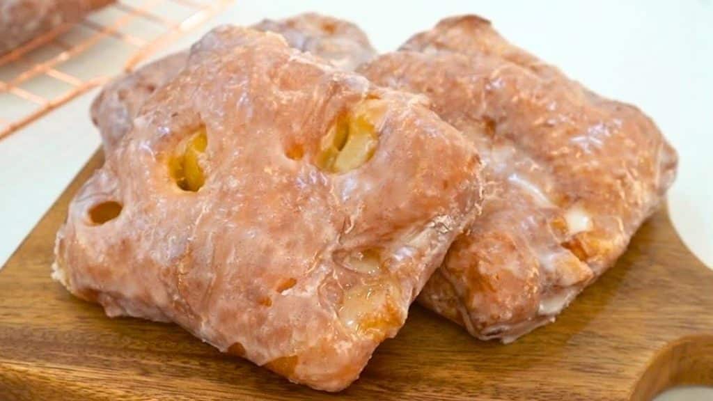 Super Crunchy Glazed Apple Fritters Recipe