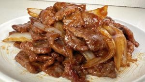 Tender and Juicy Beef and Onion Stir Fry