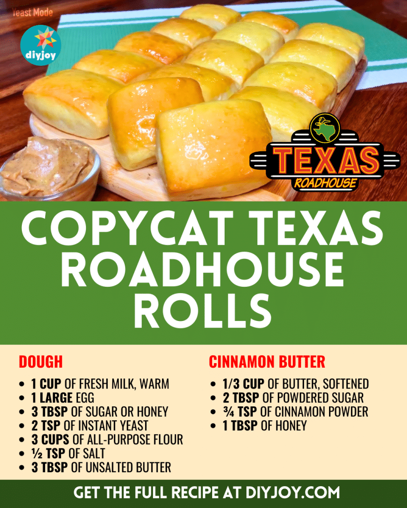 Texas Roadhouse Rolls w/ Cinnamon Butter Copycat Recipe
