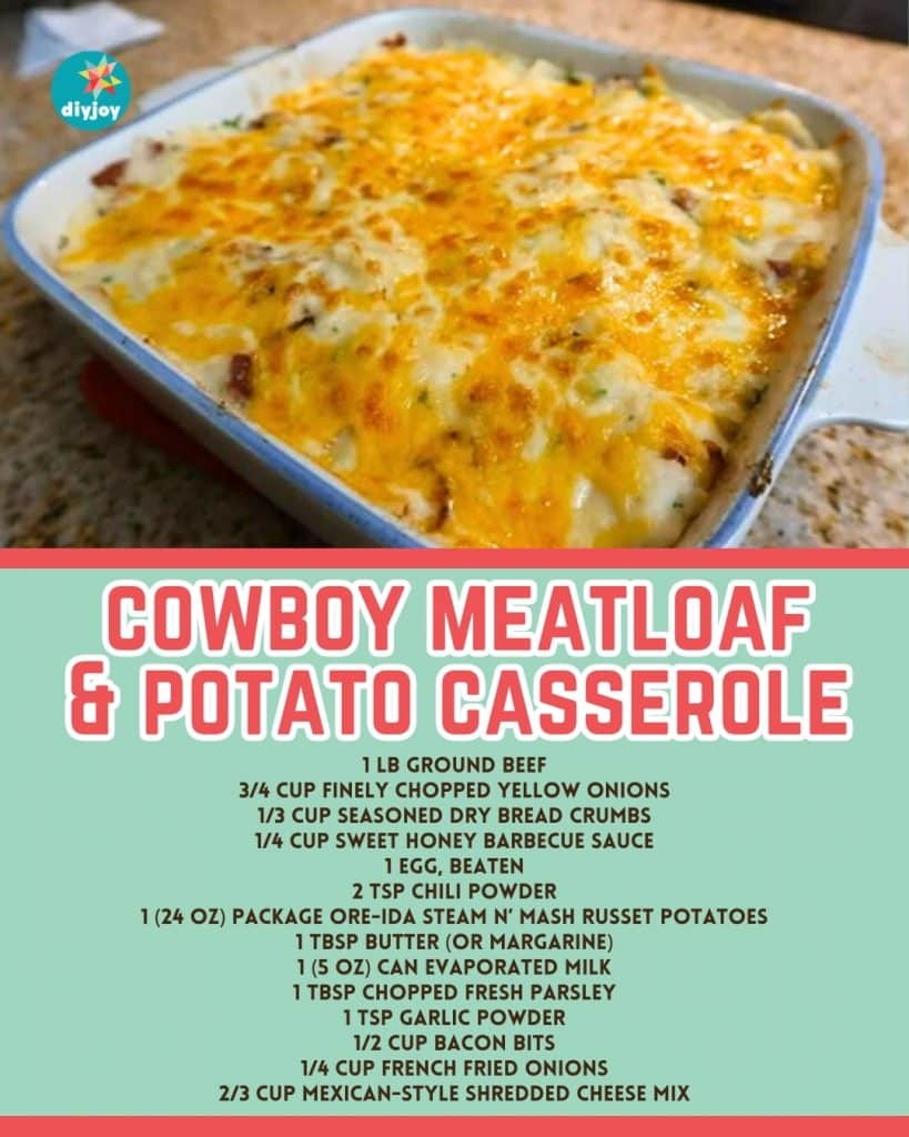 Cowboy Meatloaf and Potato Casserole Recipe