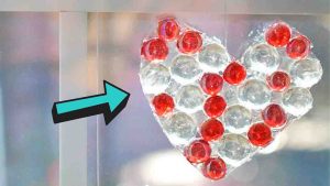 DIY Glass Bead Heart Suncatcher Tutorial