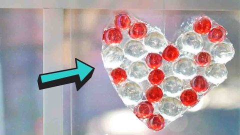 DIY Glass Bead Heart Suncatcher Tutorial | DIY Joy Projects and Crafts Ideas