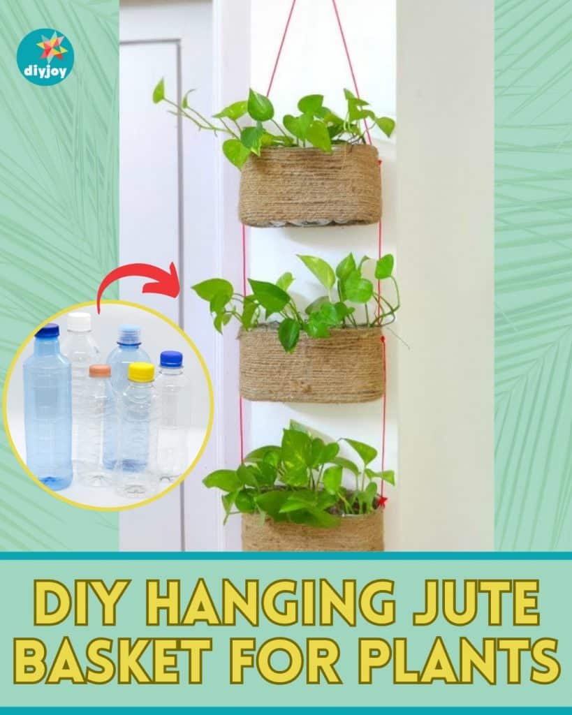 DIY Hanging Jute Basket For Plants Tutorial