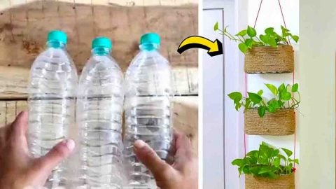 DIY Hanging Jute Basket For Plants Tutorial | DIY Joy Projects and Crafts Ideas