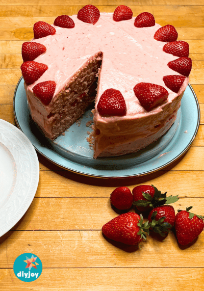 Extremely Strawberry Cake Recipe Diy Joy