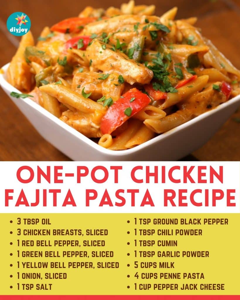 One-Pot Chicken Fajita Pasta Recipe
