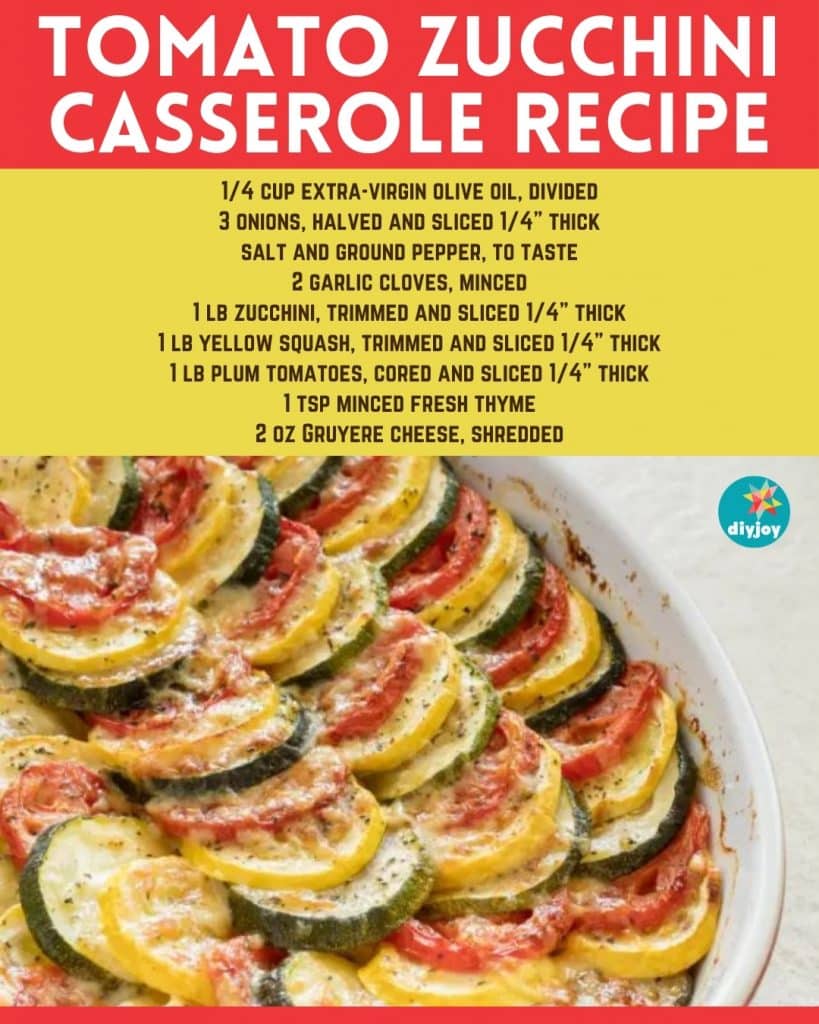 Cheesy Tomato Zucchini Casserole Recipe