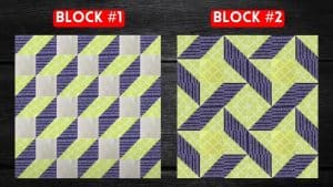 2 Easy Quilt Blocks Using Half-Square Triangles